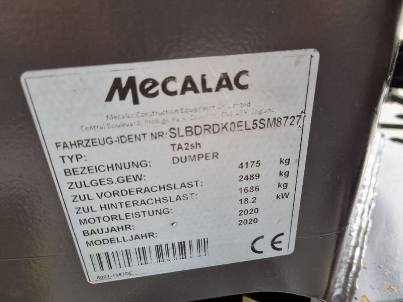 2020 / Tombereau Mecalac TA2sh – Image 8