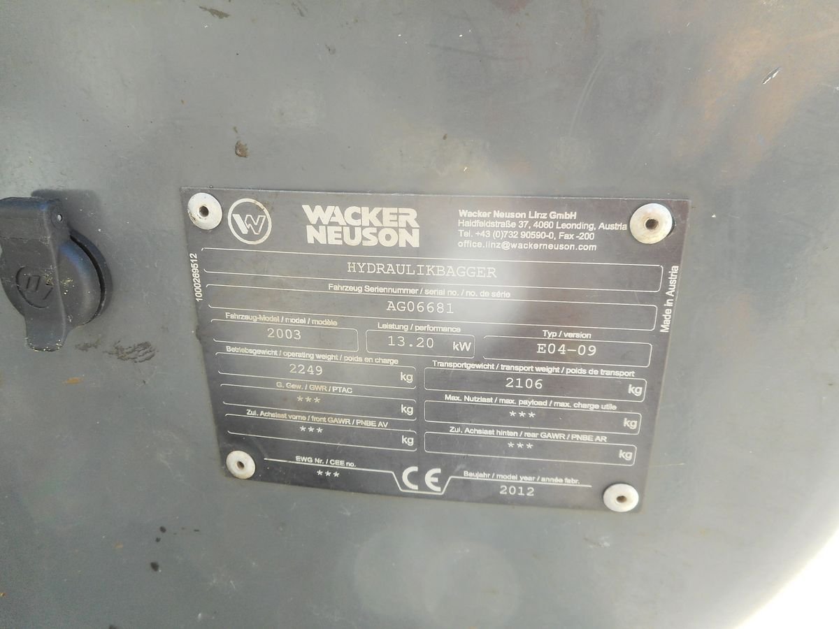 2012 / Mini Pelle Neuson 2003 / 2,2 T – Image 8